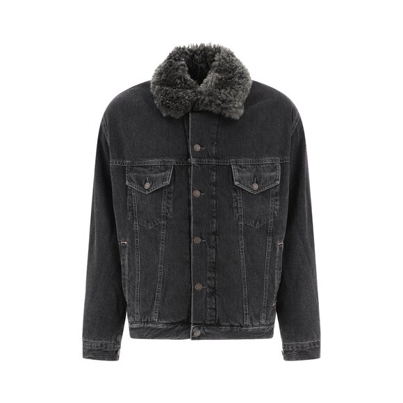 Acne Studios Lined Denim Jacket With Faux-fur Collar for Women Label Size M